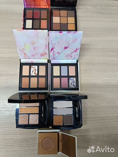 Тени для век, румяна, палетка