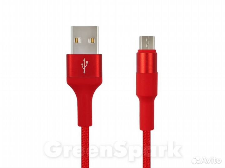 Кабель USB hoco X26 microUSB Xpress 1м красный
