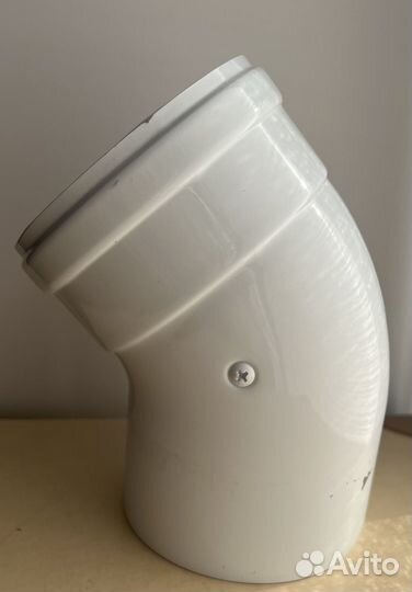 Отвод коаксиального дымохода, угол, колено