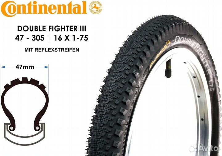 Резина на EarlyRider Continental Double Fighter16