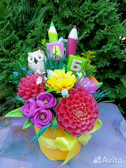 Букет из мыла учителю, воспитателю