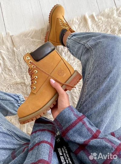 Ботинки Женские Timberland 6 Inch yellow (Арт.4207)