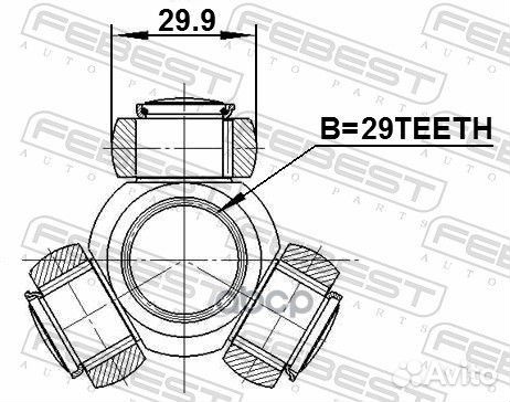 Трипоид mitsubishi carisma DA 1995-2003 0416-DA