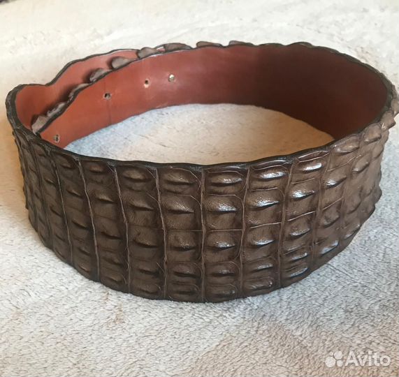 Ремень женский натуральная кожа крокодила