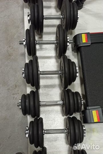 Гантель разборная 12 кг (обрез. диски 2,5 и 1,25