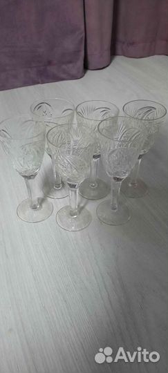 Рюмка на ножке хрустальные СССР