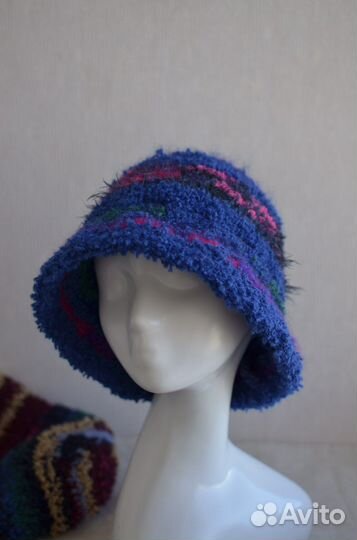 Панама женская теплая шерстяная шапка