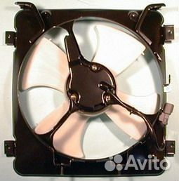 Civic Мотор+вентилятор конденсатора кондиционера с