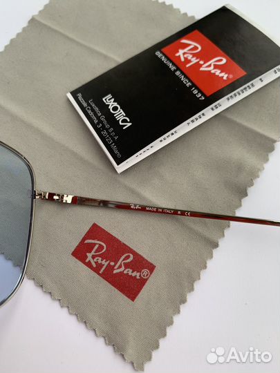 Очки Ray Ban Aviator авиаторы прозрачные