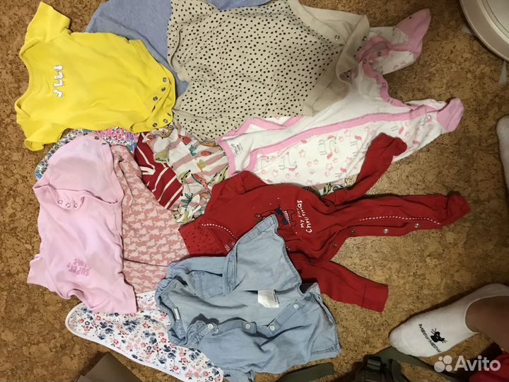 Детские вещи пакетом от 0 до года для девочки