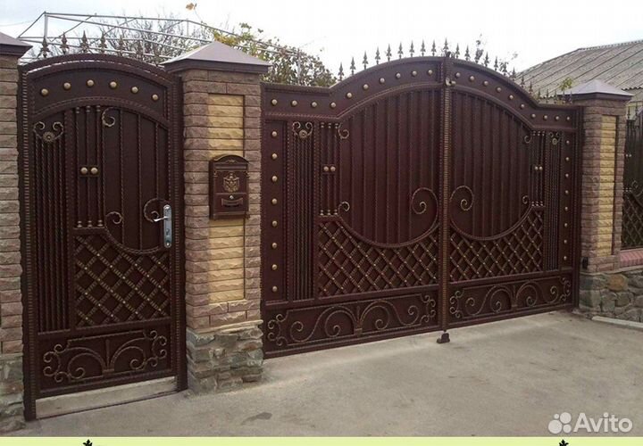 Ворота кованые