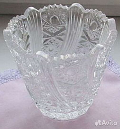 Ваза-конфетница хрустальная СССР