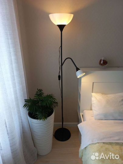 Торшер напольный IKEA чёрный