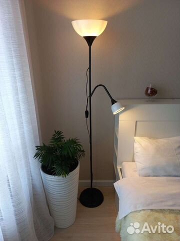 Торшер напольный IKEA чёрный