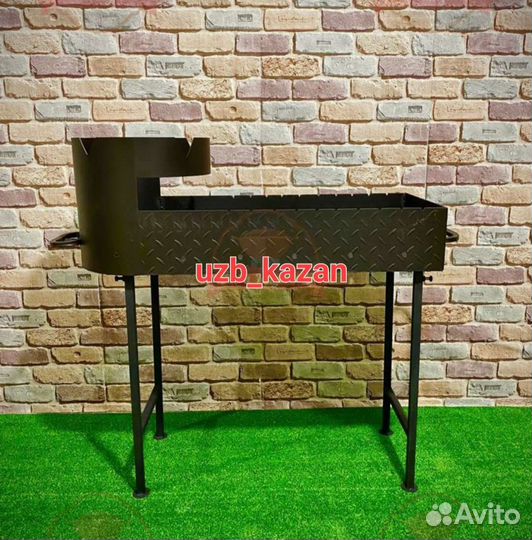 Мангал с печью под казан