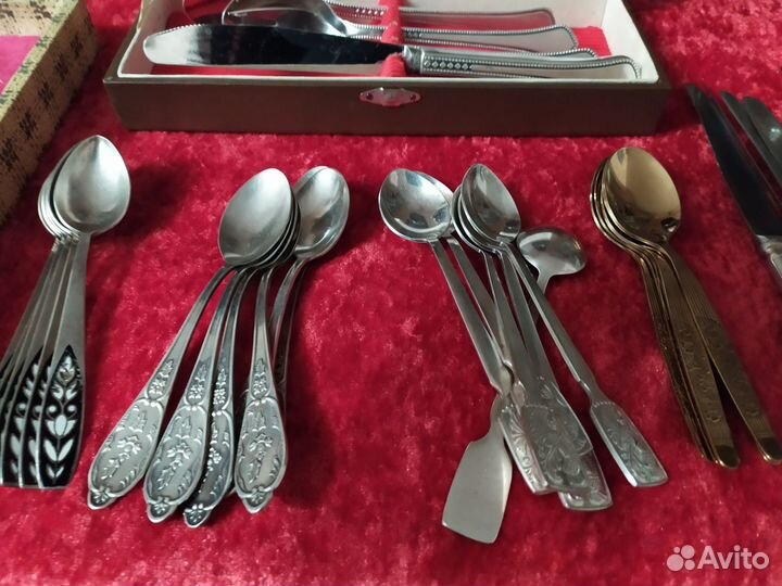 Набор столовых приборов мельхиор СССР