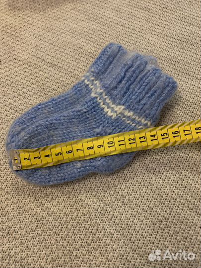 Носки вязаные детские шерстяные