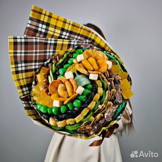 Букет из сухофруктов/ съедобный букет