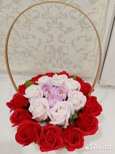 Букет из мыльных цветов