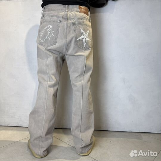 Джинсы Corteiz кремовые