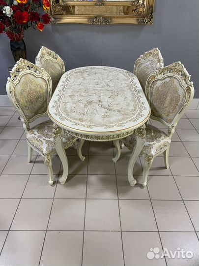Стол и 6 стульев Роза