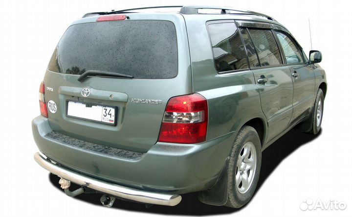 Защита бампера заднего Toyota Highlander 2004