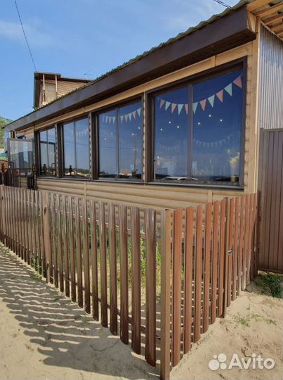 Штакетник металлический коричневый 1,5 м