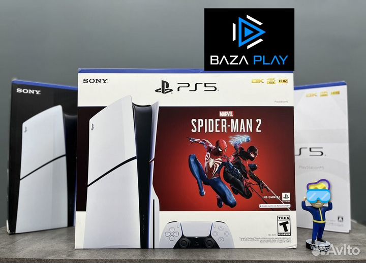 Sony Playstation 5 Slim Spider man / Гарантия год