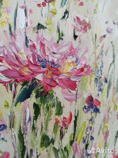 Цветы картина маслом на холсте Белгород картины