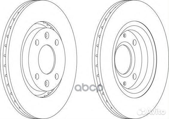 Ferodo Диск тормозной C2 C4 Berlingo 307 206 др