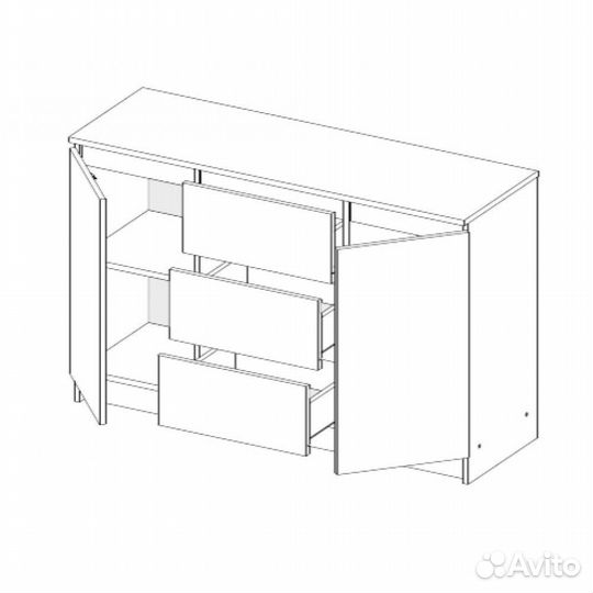 Комод / белый комод