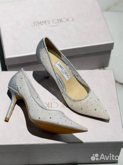 Туфли Jimmy Choo серебристые