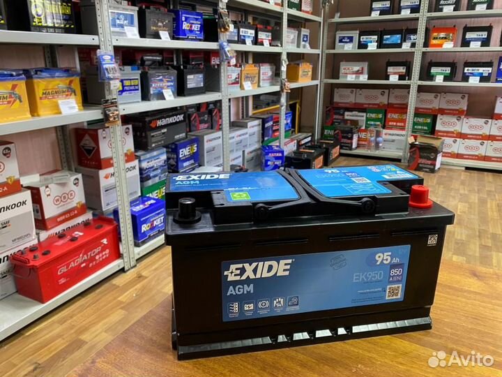 Аккумулятор Exide AGM 95 Ач на Мерседес Бмв Ауди