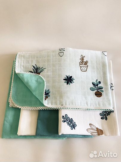 Муслиновые пеленки новые
