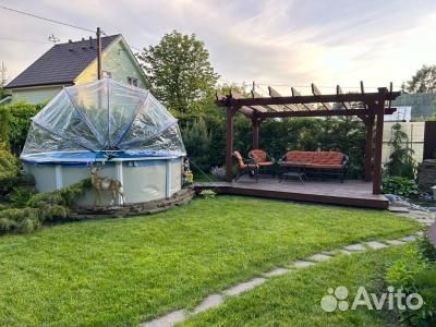 PT366-G купол тент Pool Tent на бассейн 366см серы