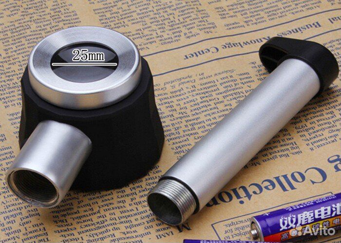 Лупа х10 с подсветкой