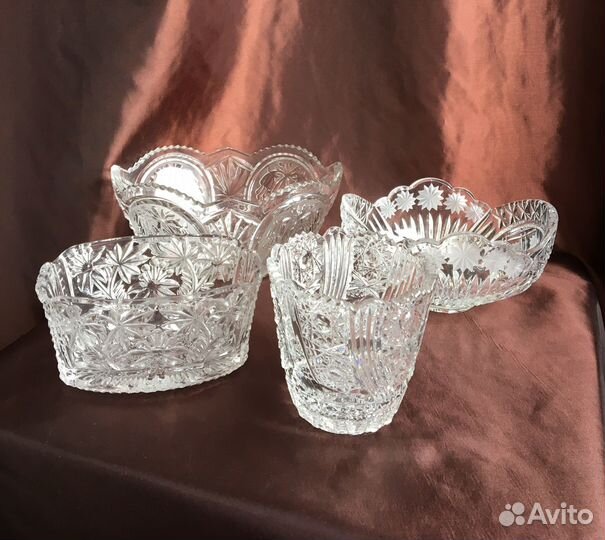 Салатники хрустальные времен СССР