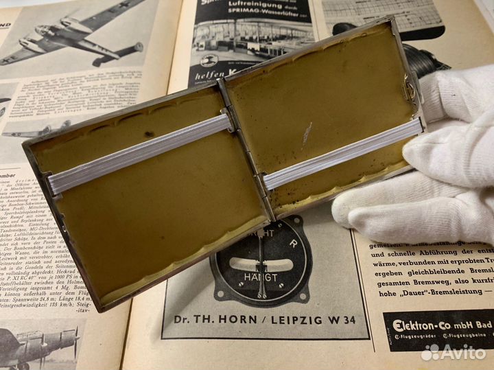 Портсигар Kraftalpacca трофейный Германия, 1930-ые