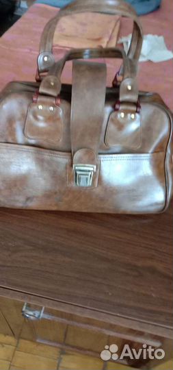 Сумка хозяйственная натуральная кожаный