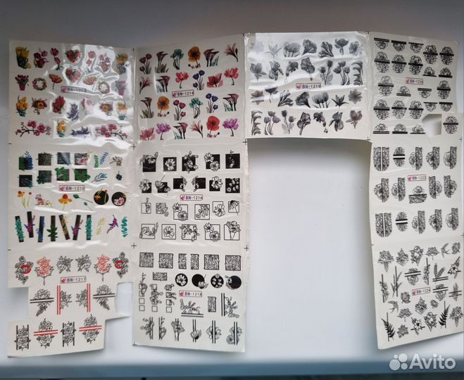 Слайдеры для дизайна ногтей наклейки