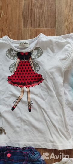 Детские вещи пакетом на девочку 104р