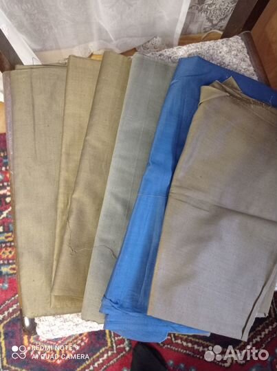 Ткани подкладочные и для рукоделия; ватин