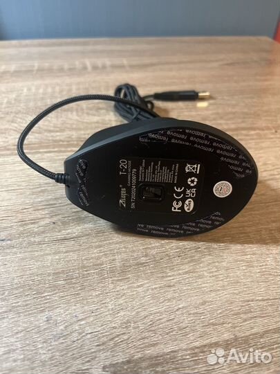 Вертикальная проводная игровая мышь zelotes 7200