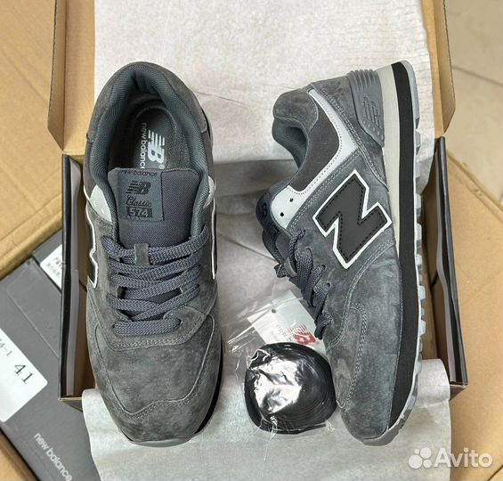 Кроссовки New balance 574 натуральная замша