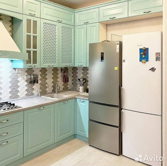 Кухни мятного цвета