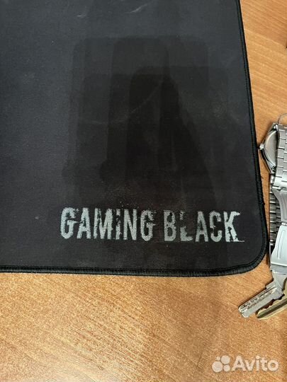 Коврик для мыши и клавиатуры большой gaming black