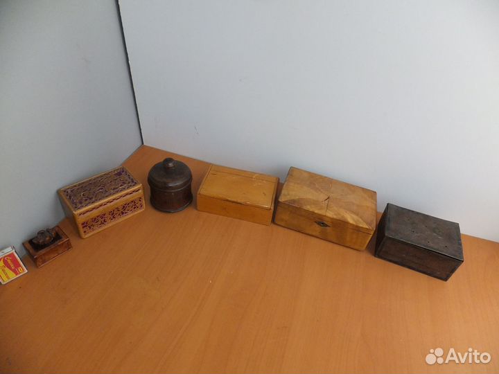 Старинные Шкатулки Резные Деревянные Бронза