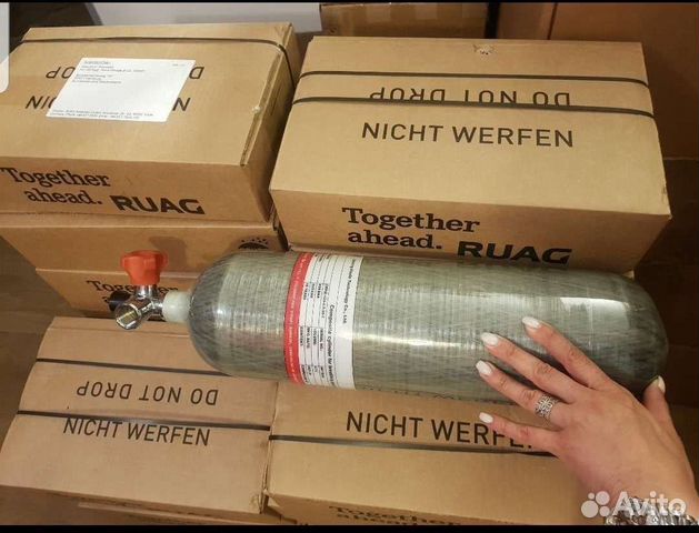 Баллон AL safe новый 6.8л с манометром