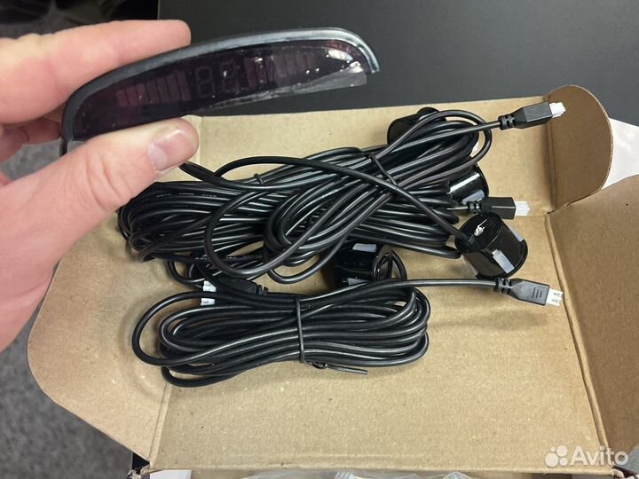 Парковочный радар парктроник новый черный 4 датч