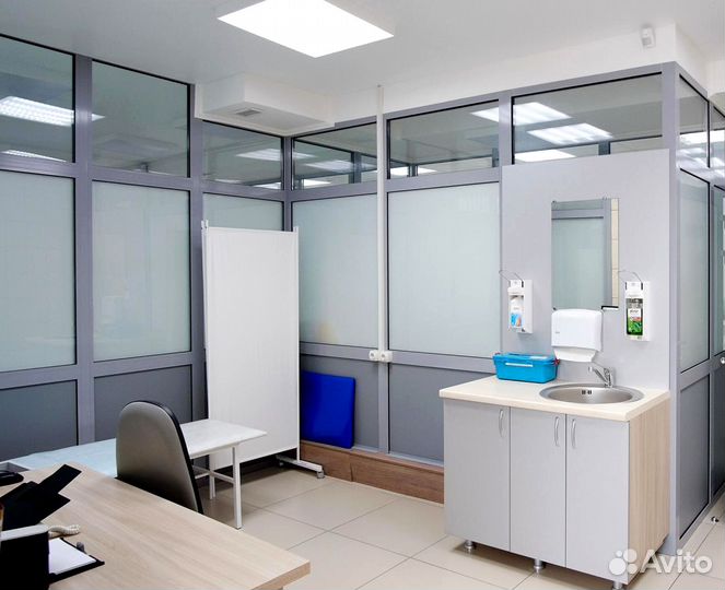 Установка перегородок в офис